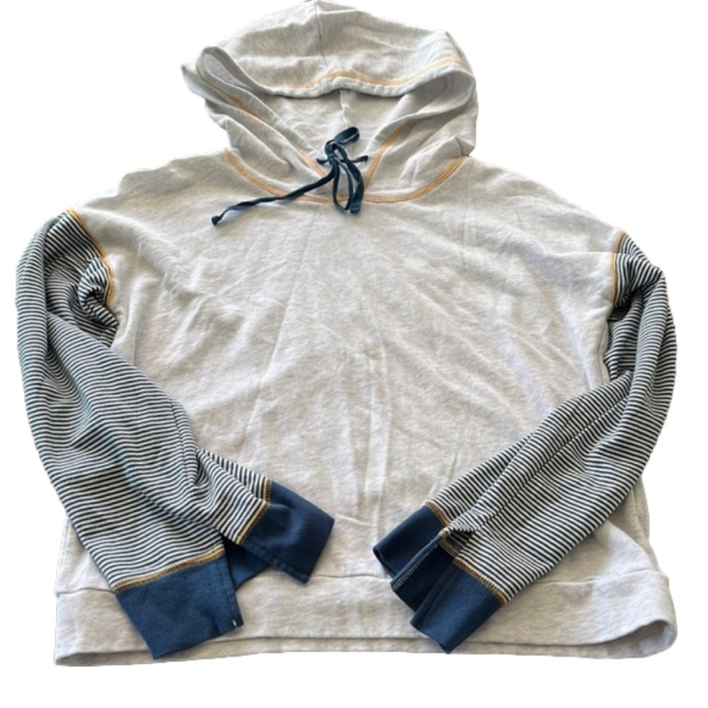 HEM & Thread terry cloth large hooded sweatshirt